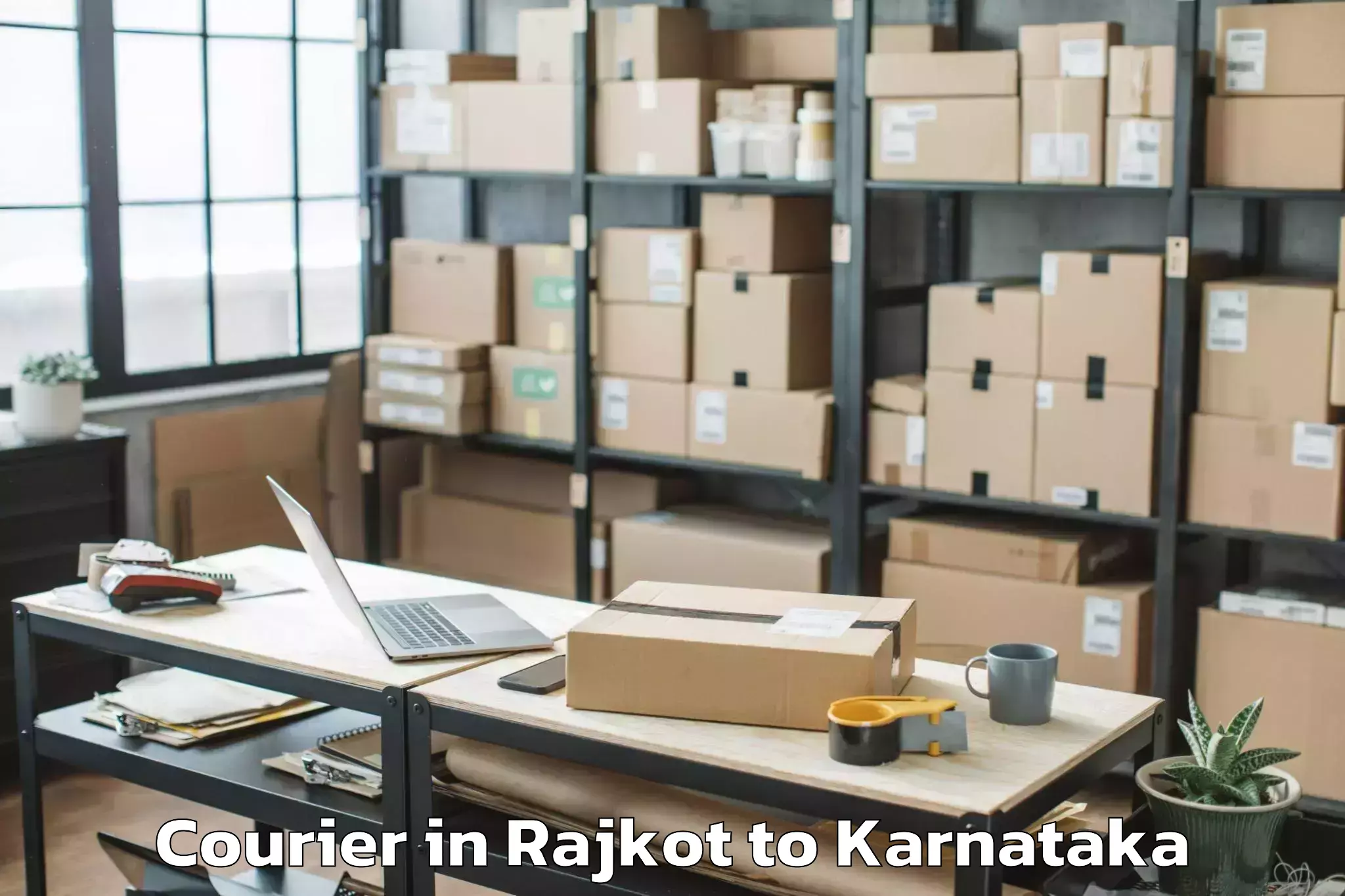 Top Rajkot to Holesirigere Courier Available